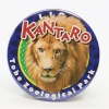 ライオンの柑太郎の缶バッジ　・　動物園内ガチャガチャで販売