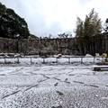 トラ舎　（真冬、雪景色の愛媛県立とべ動物園　撮影2022年12月23日）