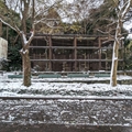 猛禽類舎　（真冬、雪景色の愛媛県立とべ動物園　撮影2022年12月23日）
