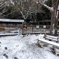 ポニー・ヒツジ舎　（真冬、雪景色の愛媛県立とべ動物園　撮影2022年12月23日）