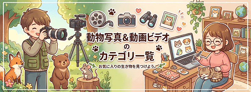 動物写真&動画ビデオのカテゴリ一覧